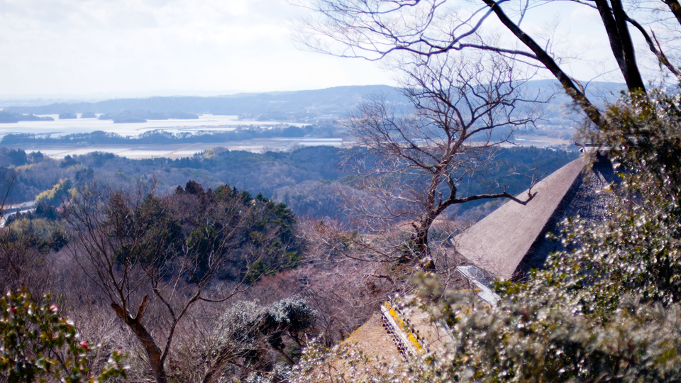 松島湾を高台から望む　四大観